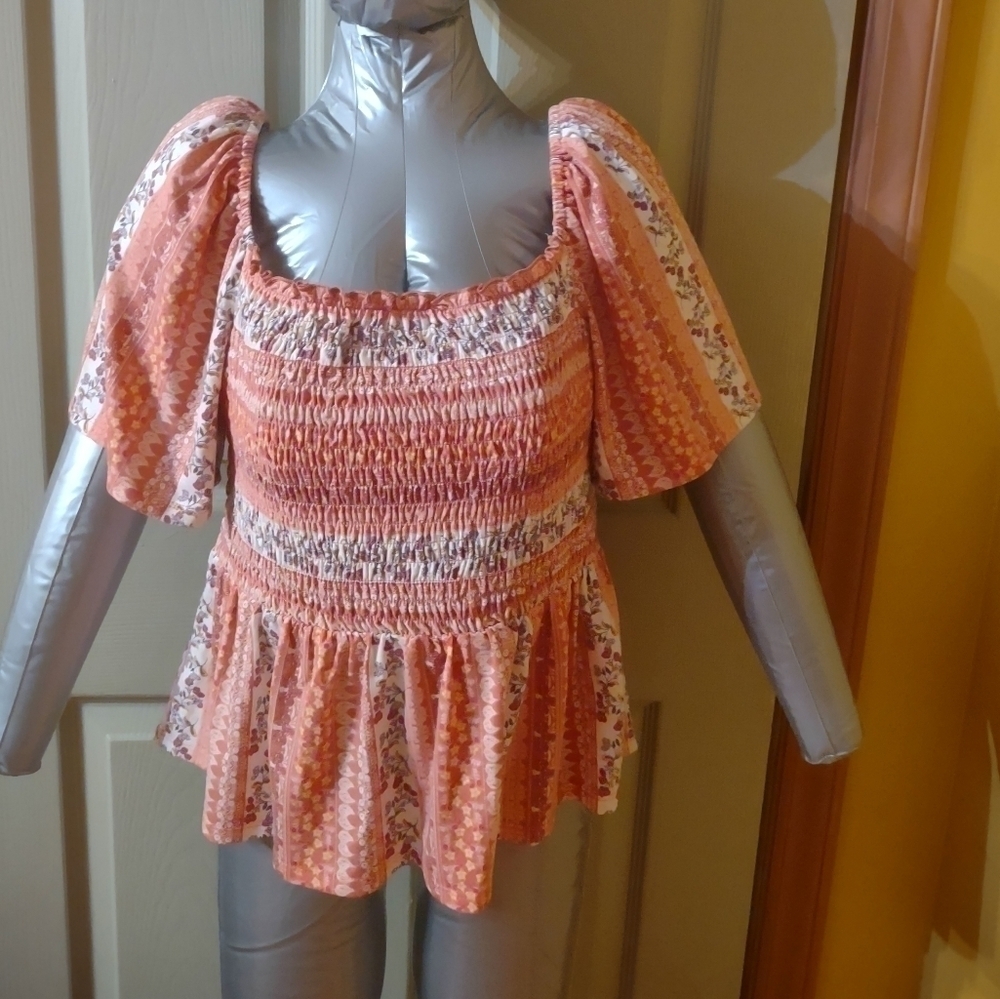 Gypsys & Moondust Size Large Off The Shoulder Blouse Shirt Top